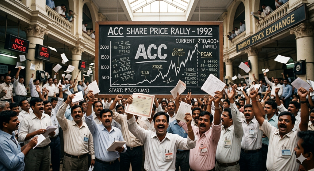 ACC stock rise during Harshad Mehta Scam