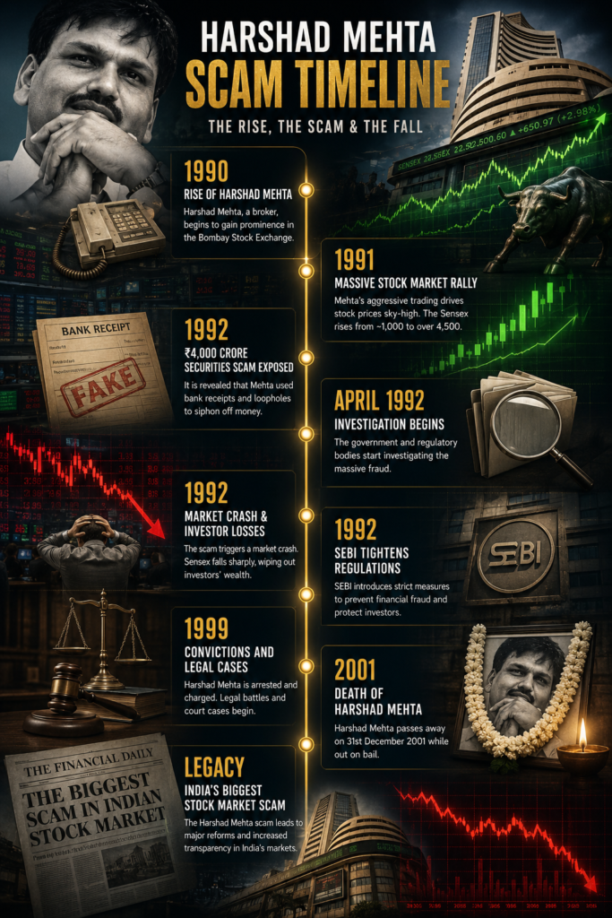 Harshad Mehta Scam Timeline From 1990 to 2001