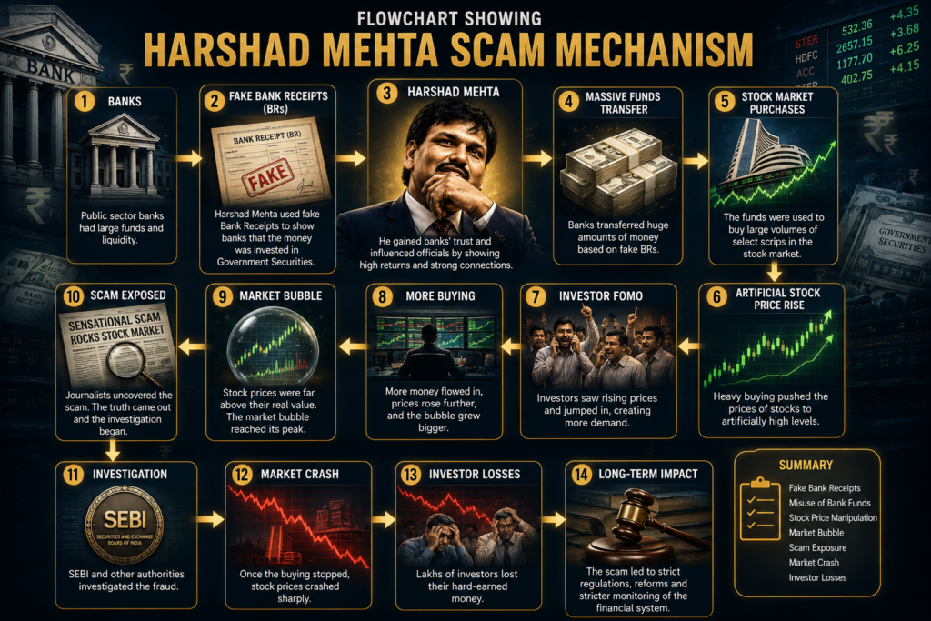 How Harshad Mehta Scam Worked Step by Step
