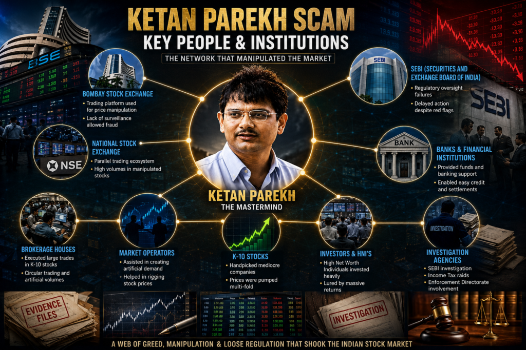 Ketan Parekh Scam key people and institutions