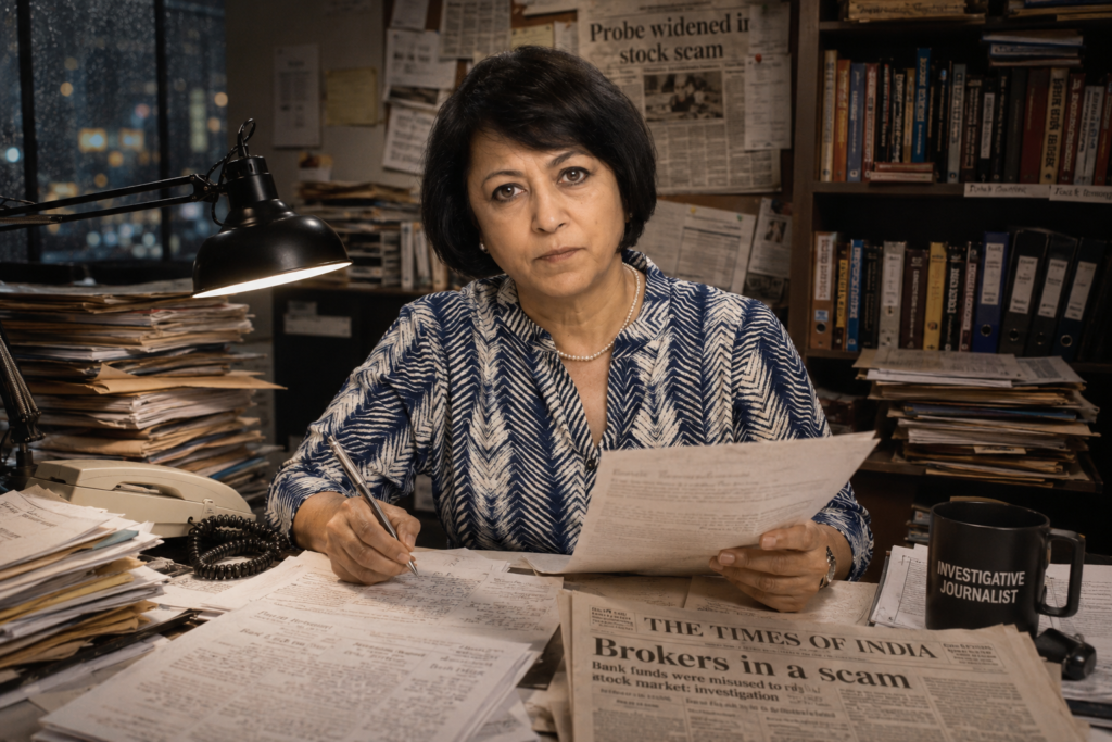 Sucheta Dalal exposing Harshad Mehta Scam